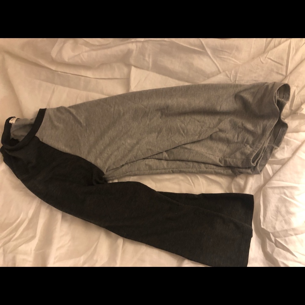Grey baseball t
